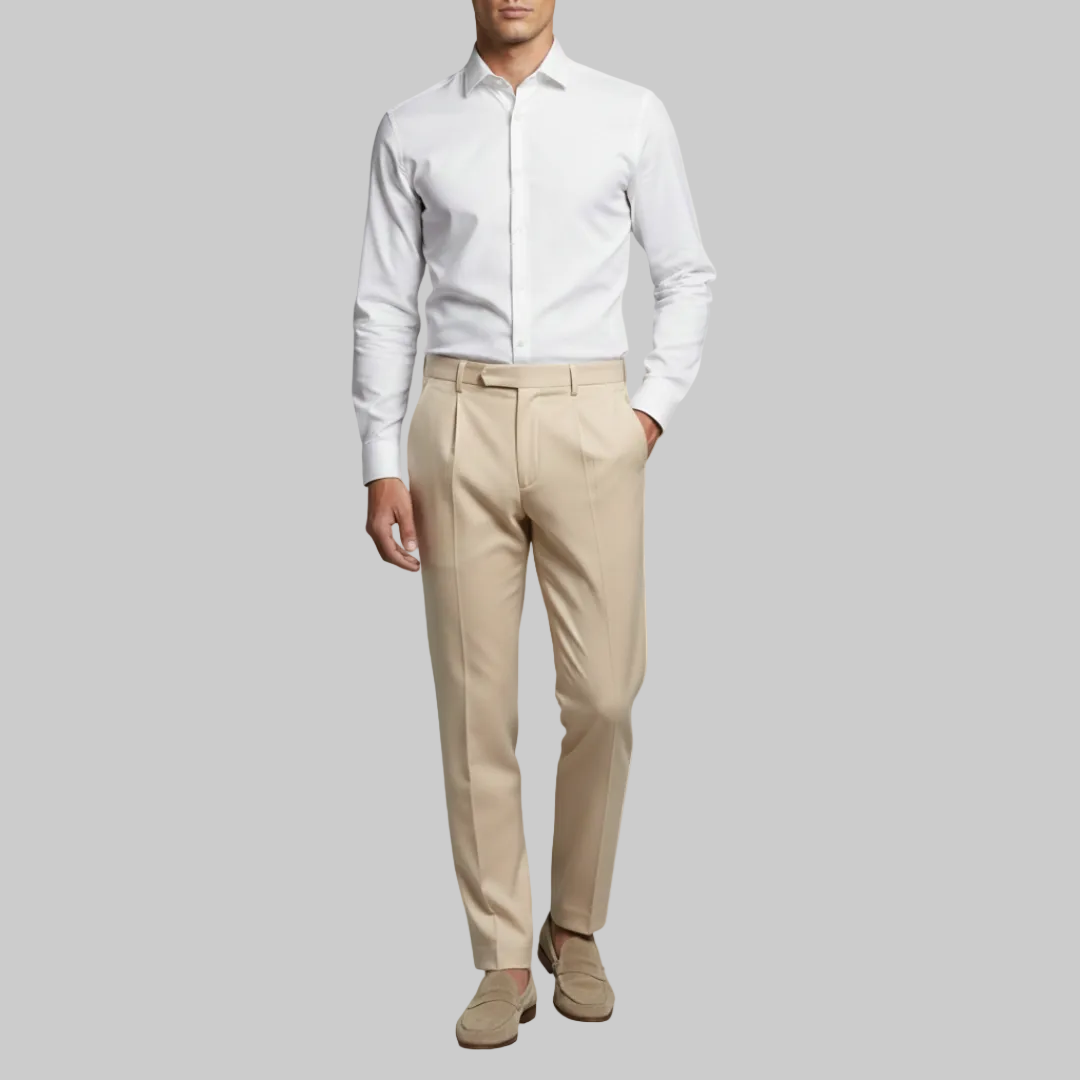Men's Polyester Blend Trousers