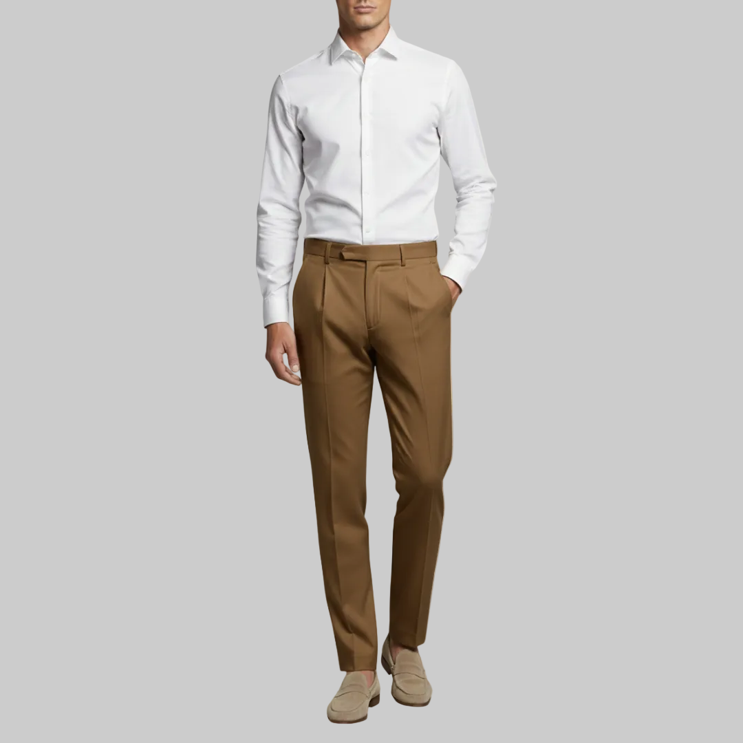Men's Polyester Blend Trousers