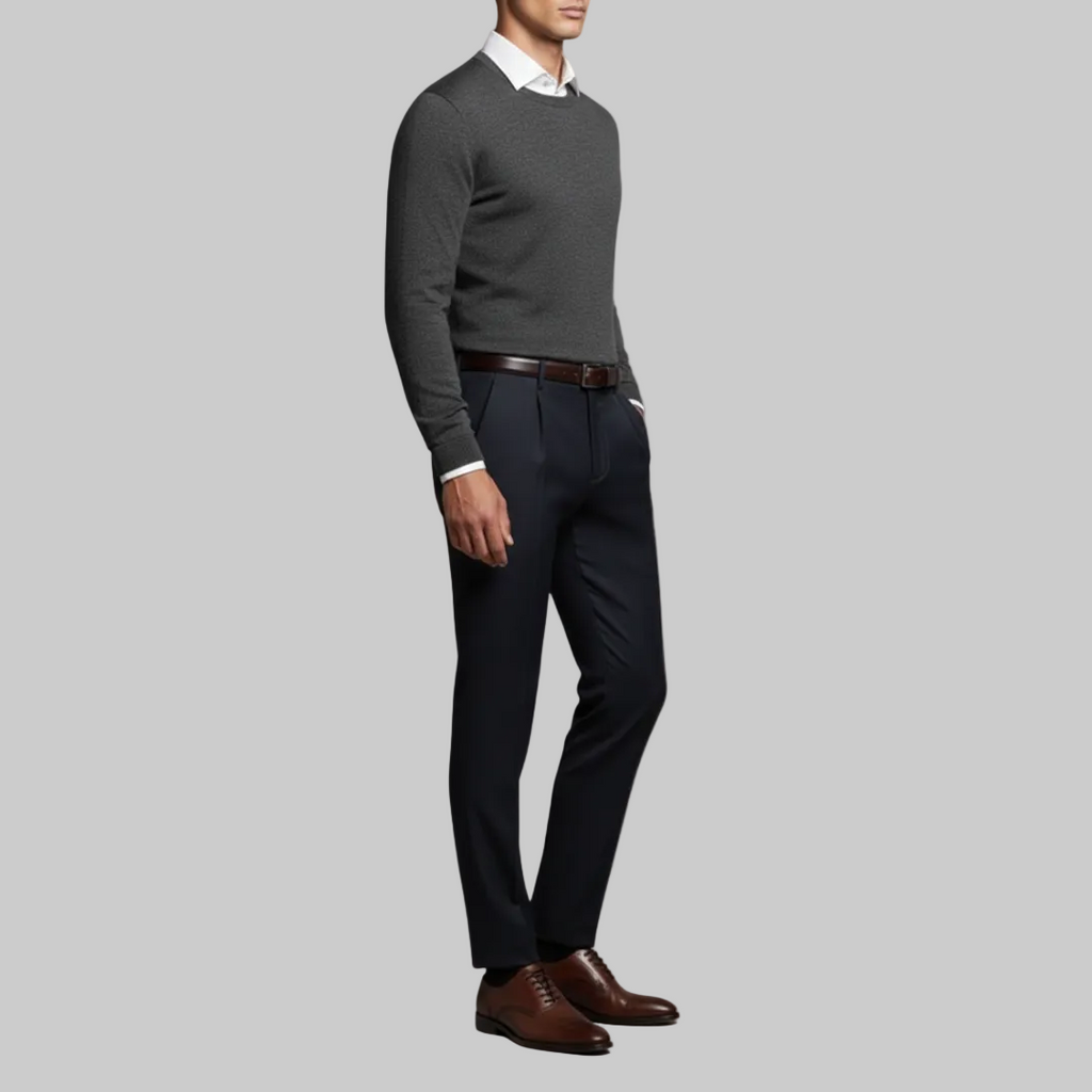 Men's Polyester Blend Trousers