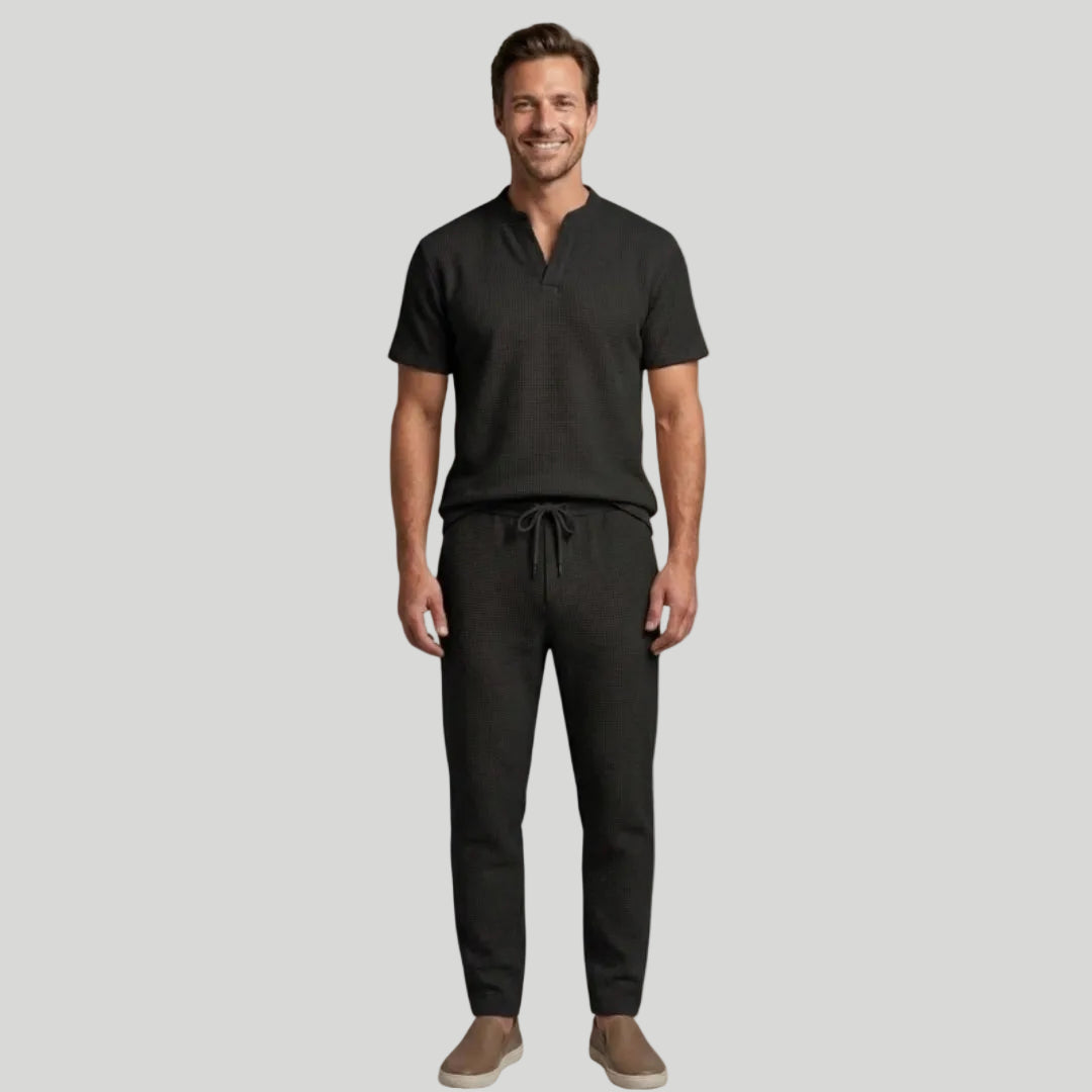 Men's Relaxed Henley Set