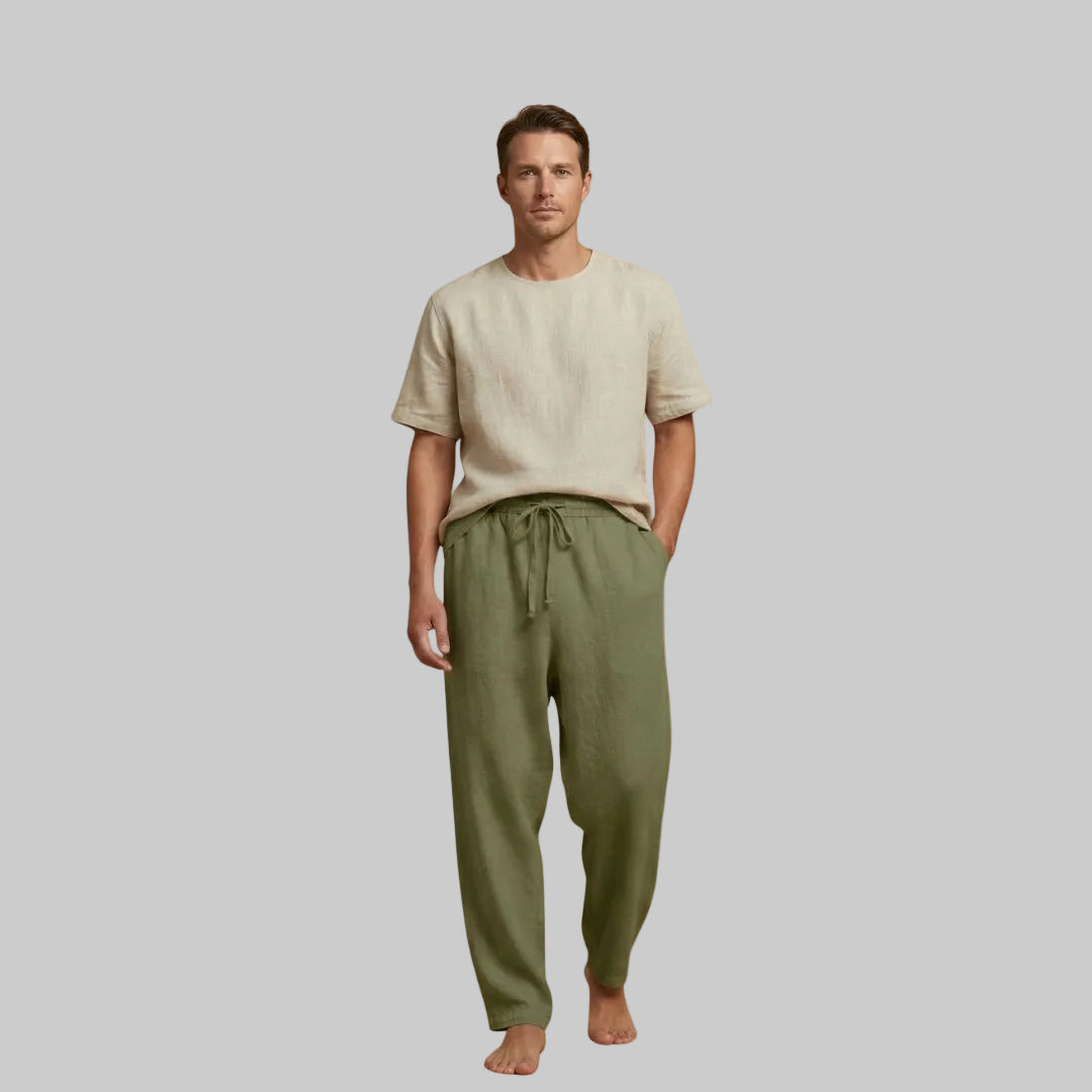 Men's Relaxed Linen Trousers