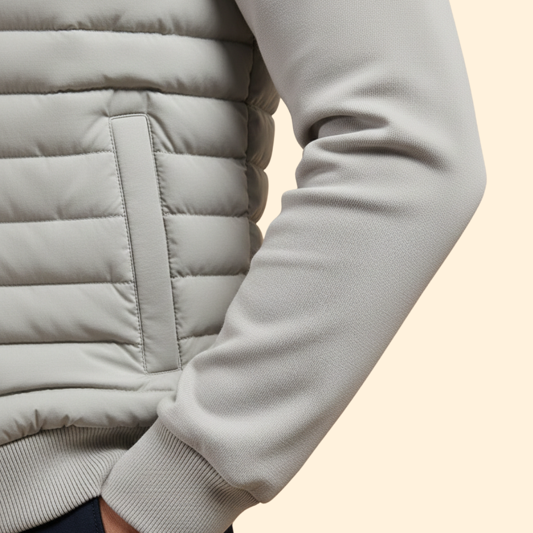 Men’s Sleek Padded Bomber Jacket