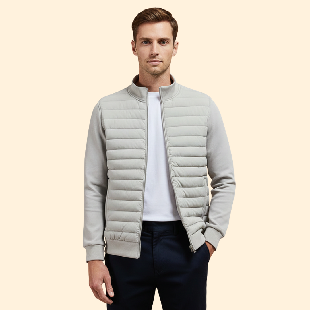 Men’s Sleek Padded Bomber Jacket