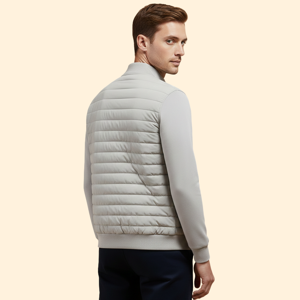 Men’s Sleek Padded Bomber Jacket