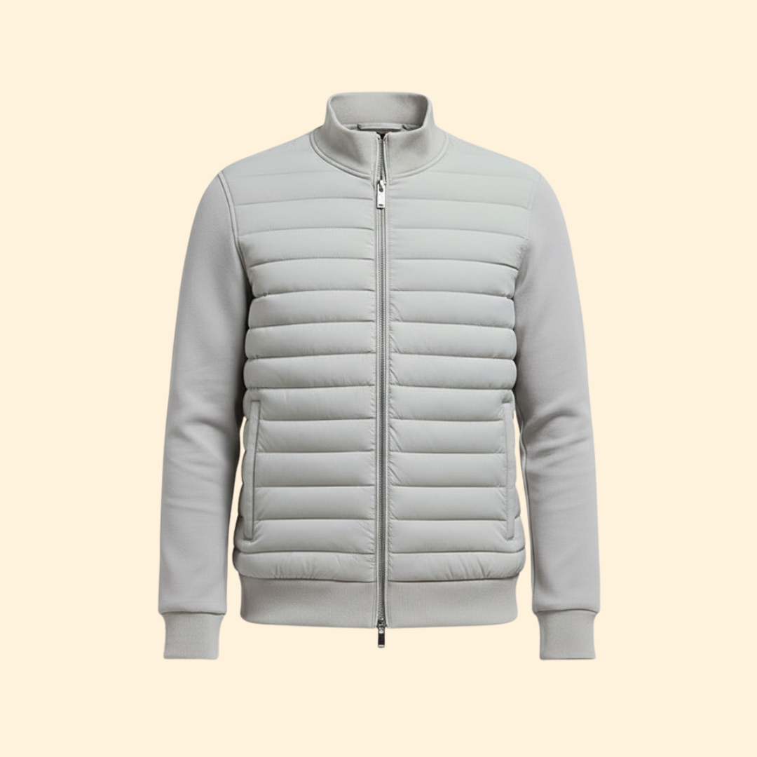 Men’s Sleek Padded Bomber Jacket
