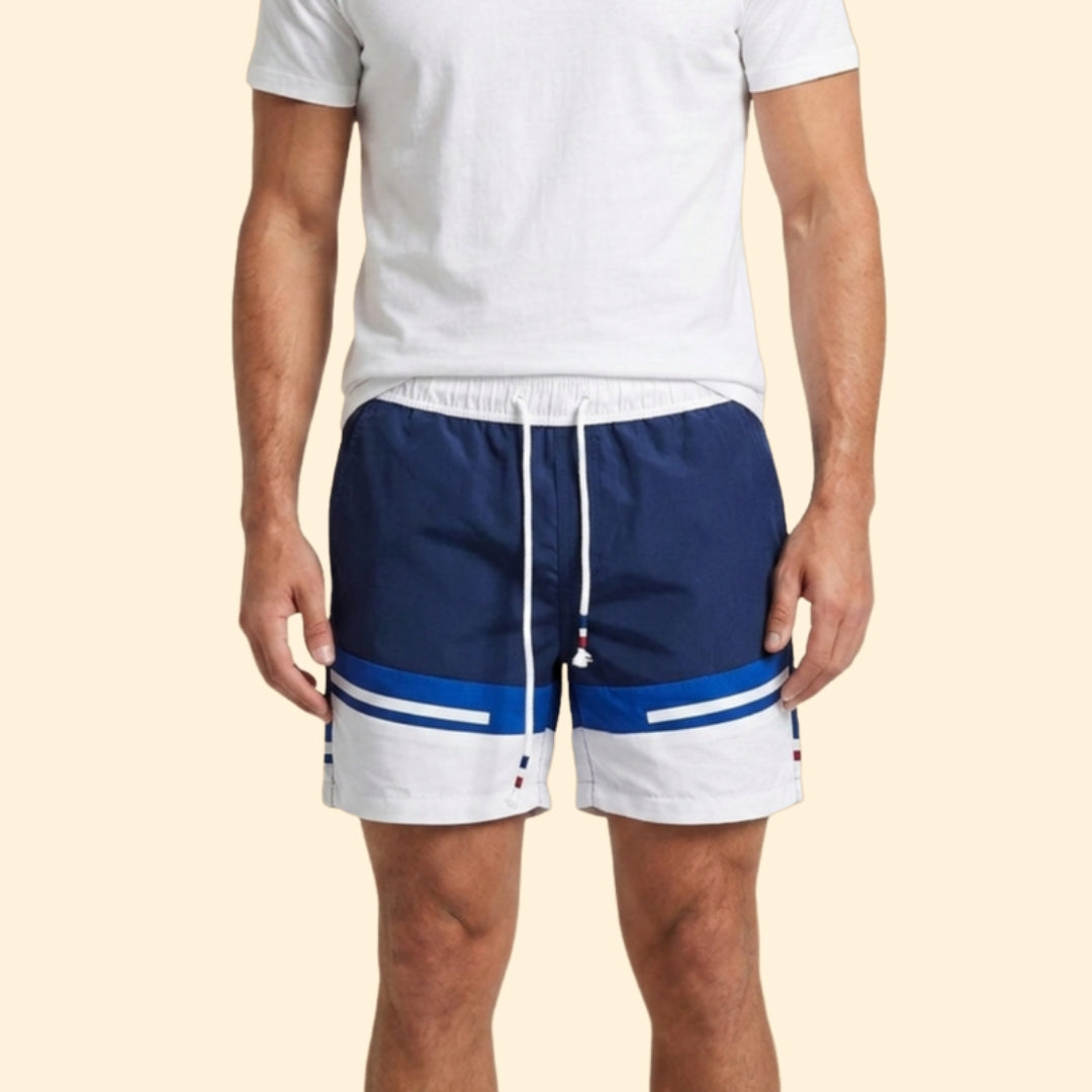Men's Striped Swim Shorts