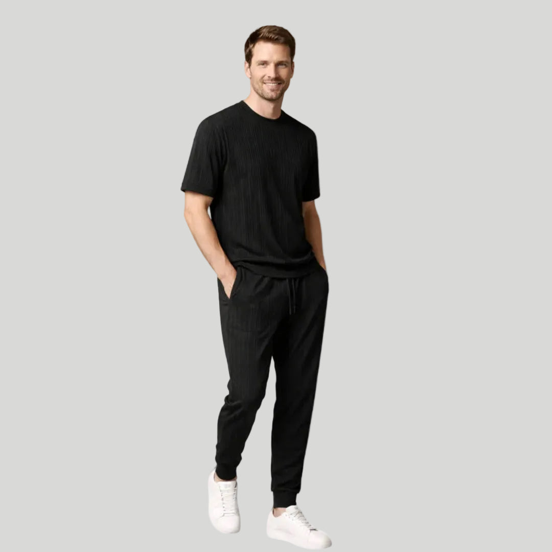 Men's Striped T-Shirt Set