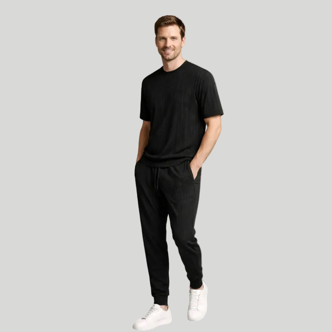 Men's Striped T-Shirt Set
