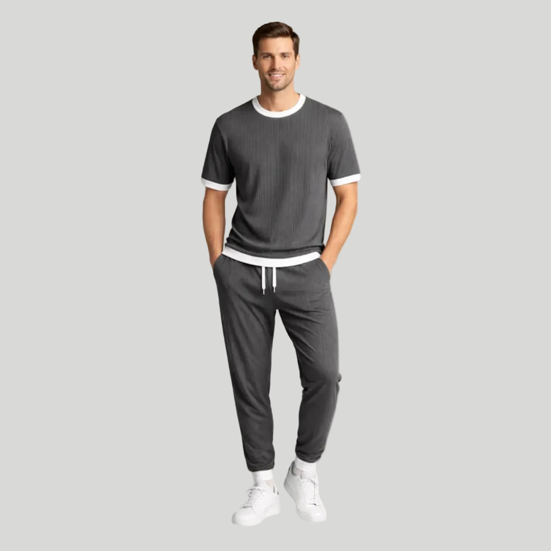 Men's Striped T-Shirt Set