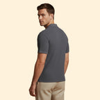Men's Stylish Ribbed Short-Sleeve Shirt