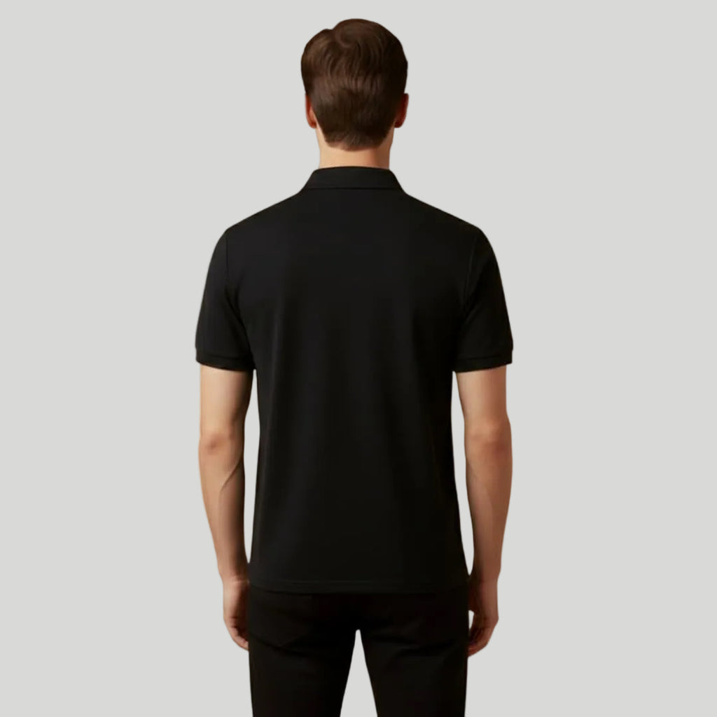 Men's Stylish Zip-Up Polo