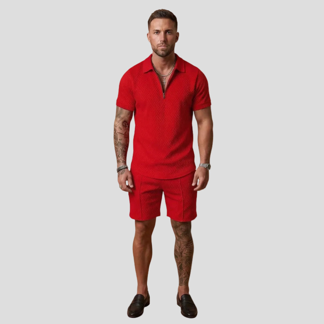 Men’s Stylish Zip-Up Set