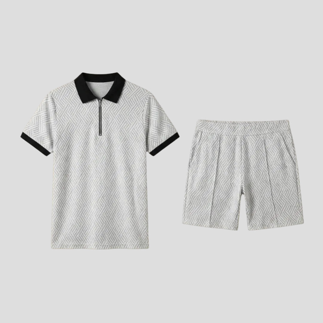 Men’s Stylish Zip-Up Set