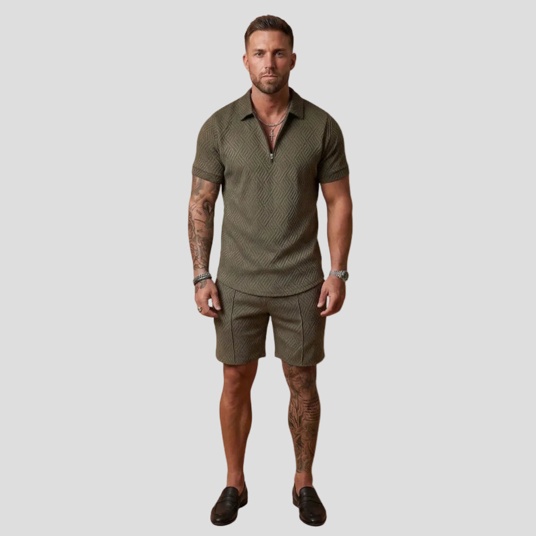 Men’s Stylish Zip-Up Set