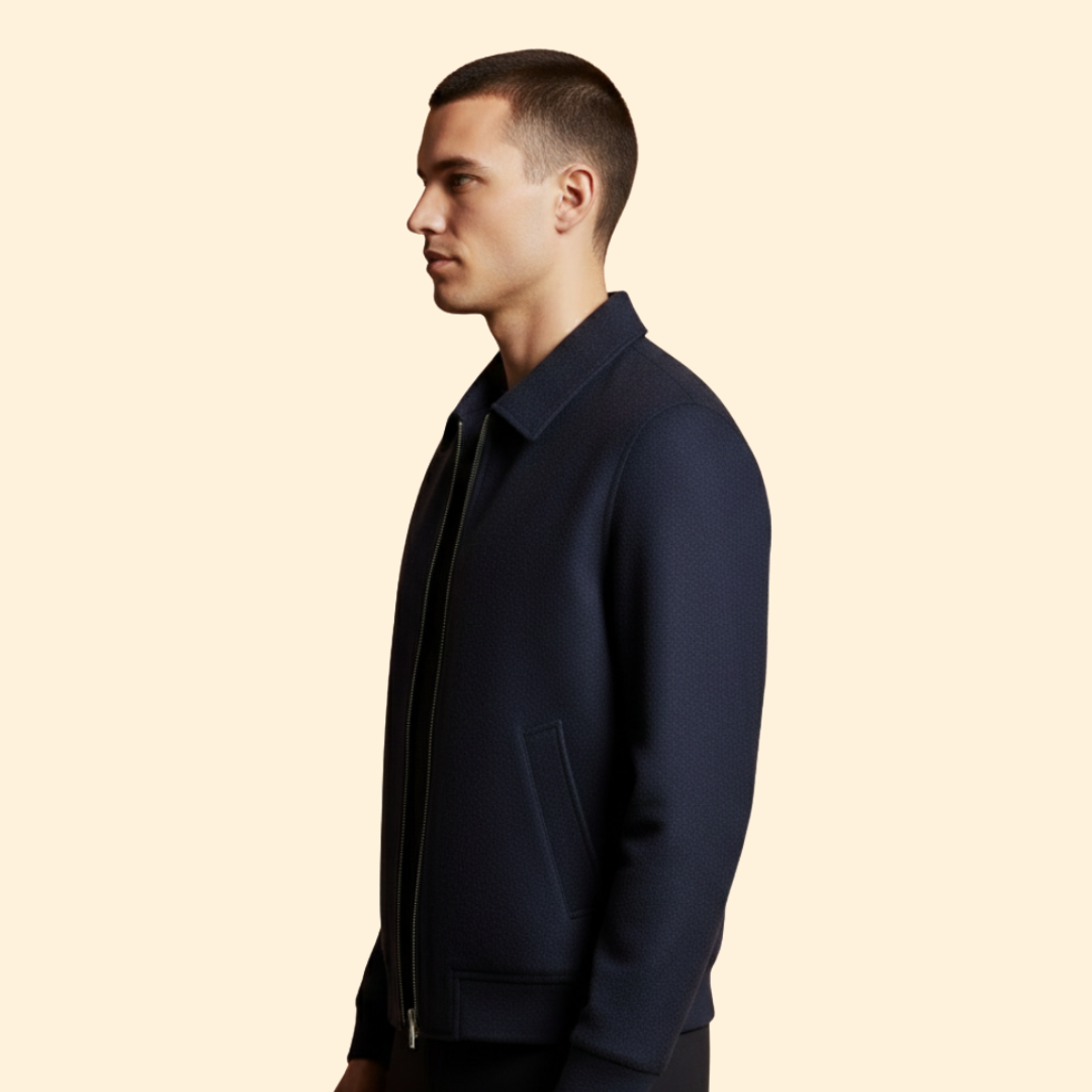 Men's Classic Zipper Bomber Jacket