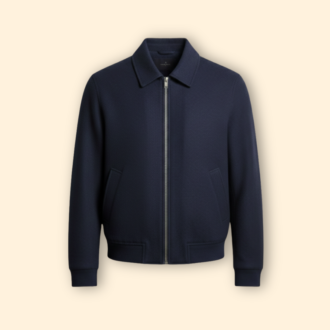 Men's Classic Zipper Bomber Jacket