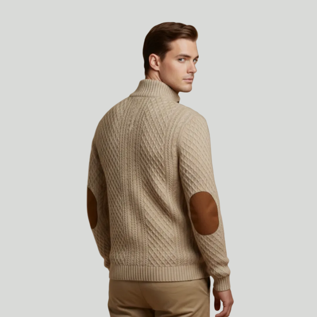 Men's Modern Button Knit Jumper
