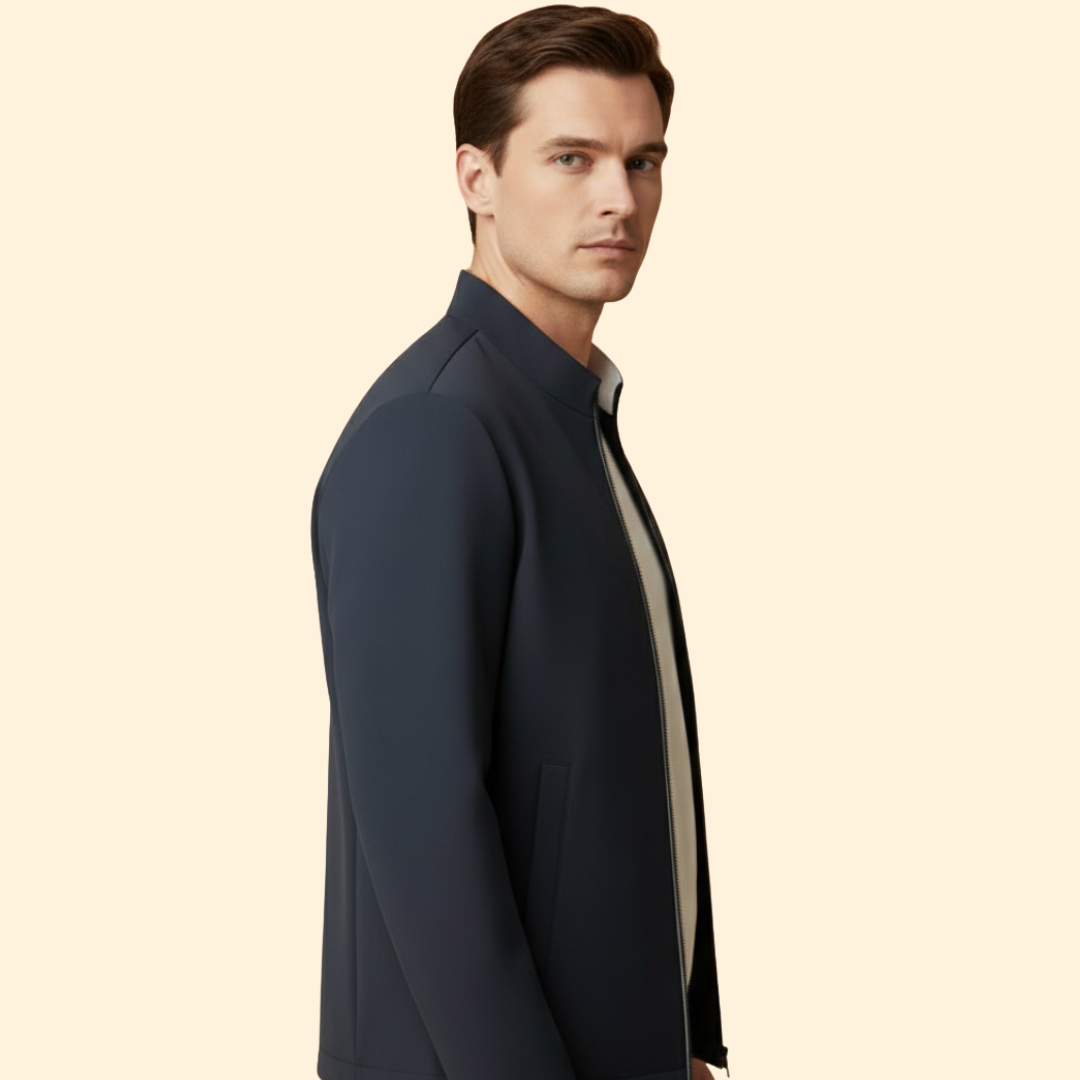 Men’s Modern Zip Bomber Jacket