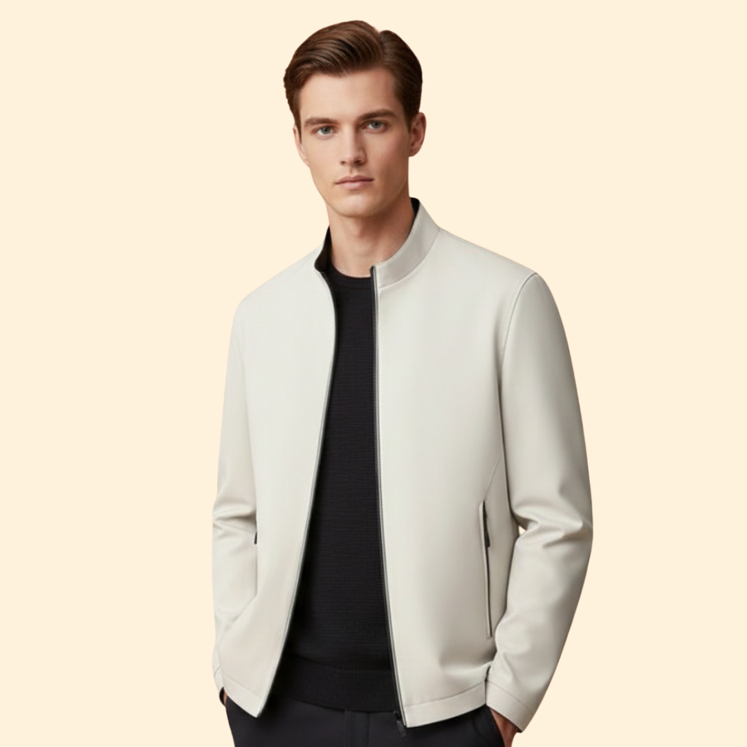 Men’s Modern Zip Bomber Jacket