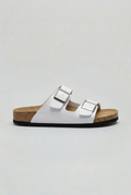 Men's Casual Double Buckle Sandals Contoured Footbed Stylish Everyday Wear