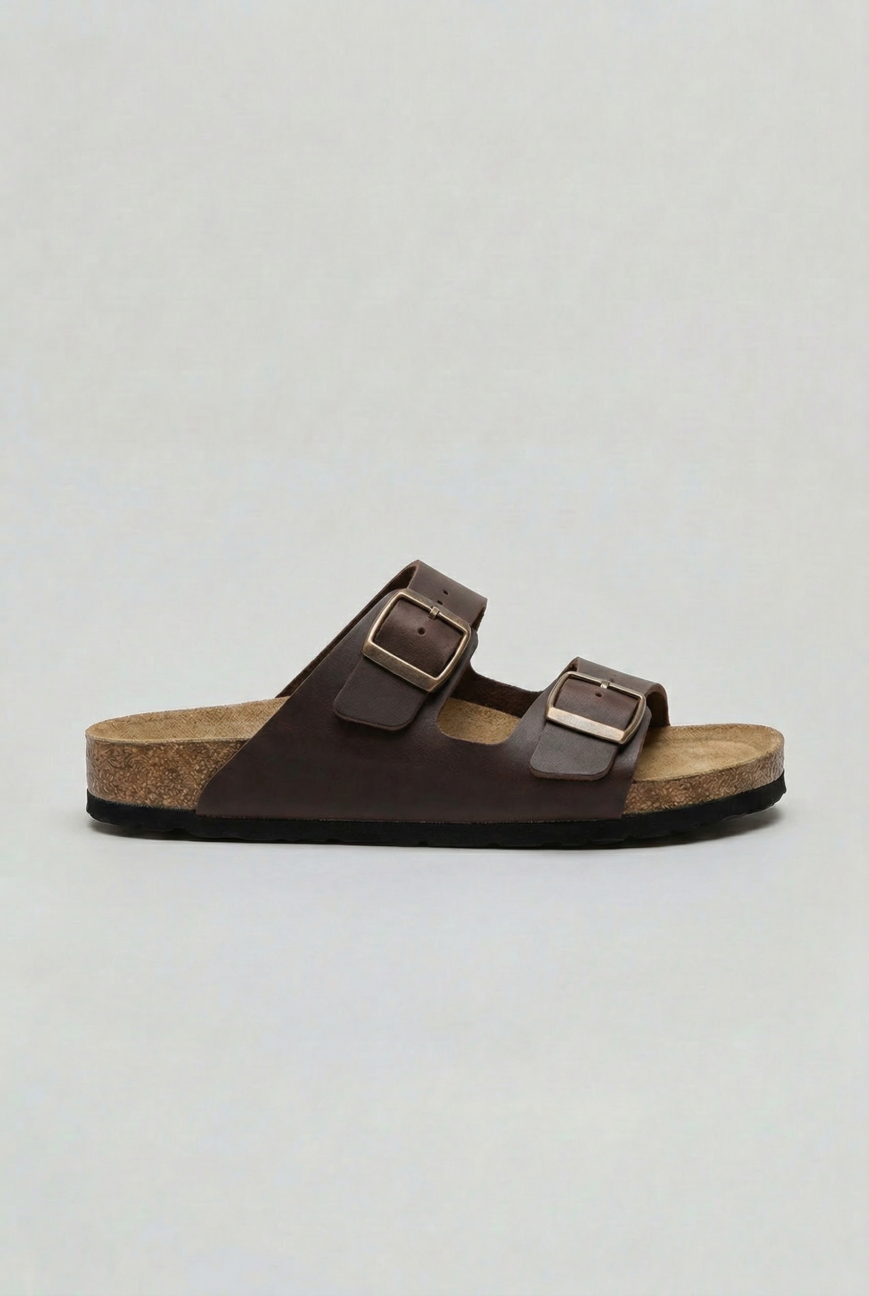 Men's Casual Double Buckle Sandals Contoured Footbed Stylish Everyday Wear