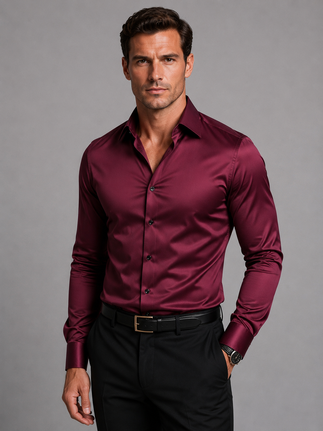 Men's Tailored Slim Fit Shirt | Stylish Design
