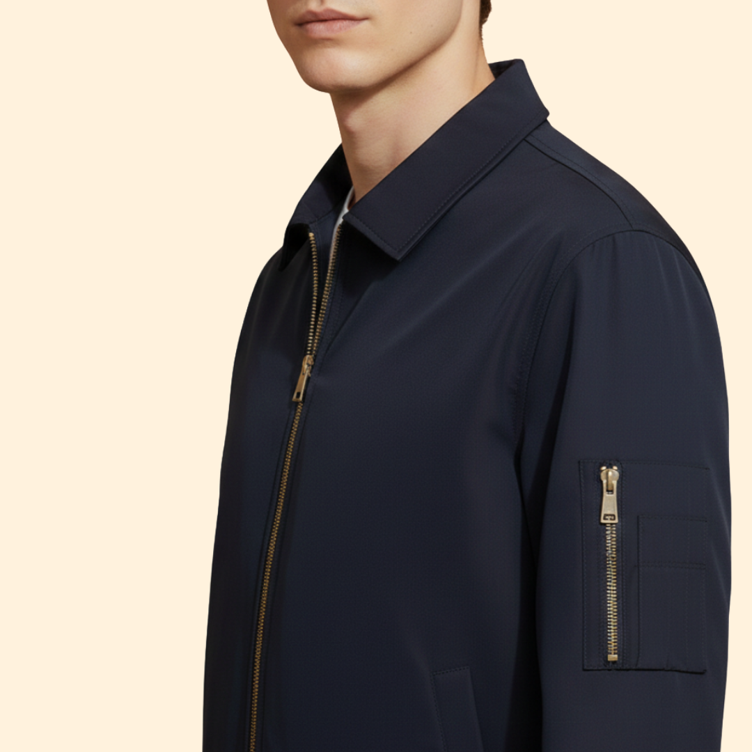 Men’s Zip Pocket Bomber Jacket