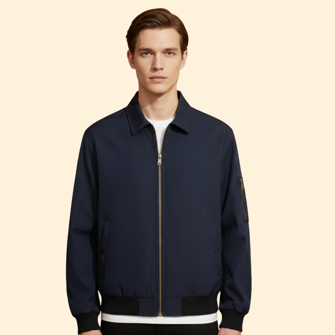 Men’s Zip Pocket Bomber Jacket
