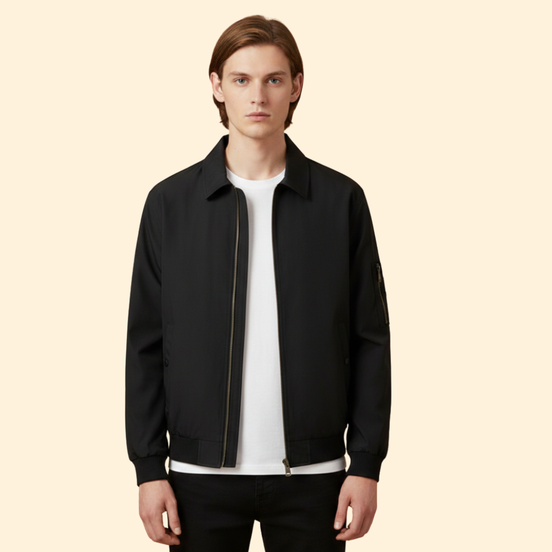 Men’s Zip Pocket Bomber Jacket
