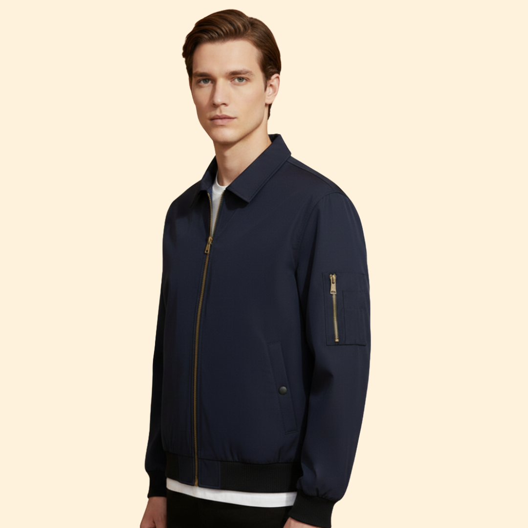 Men’s Zip Pocket Bomber Jacket