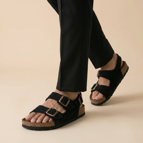 Men's Adjustable Slingback Sandals Cork Sole Casual Everyday Summer