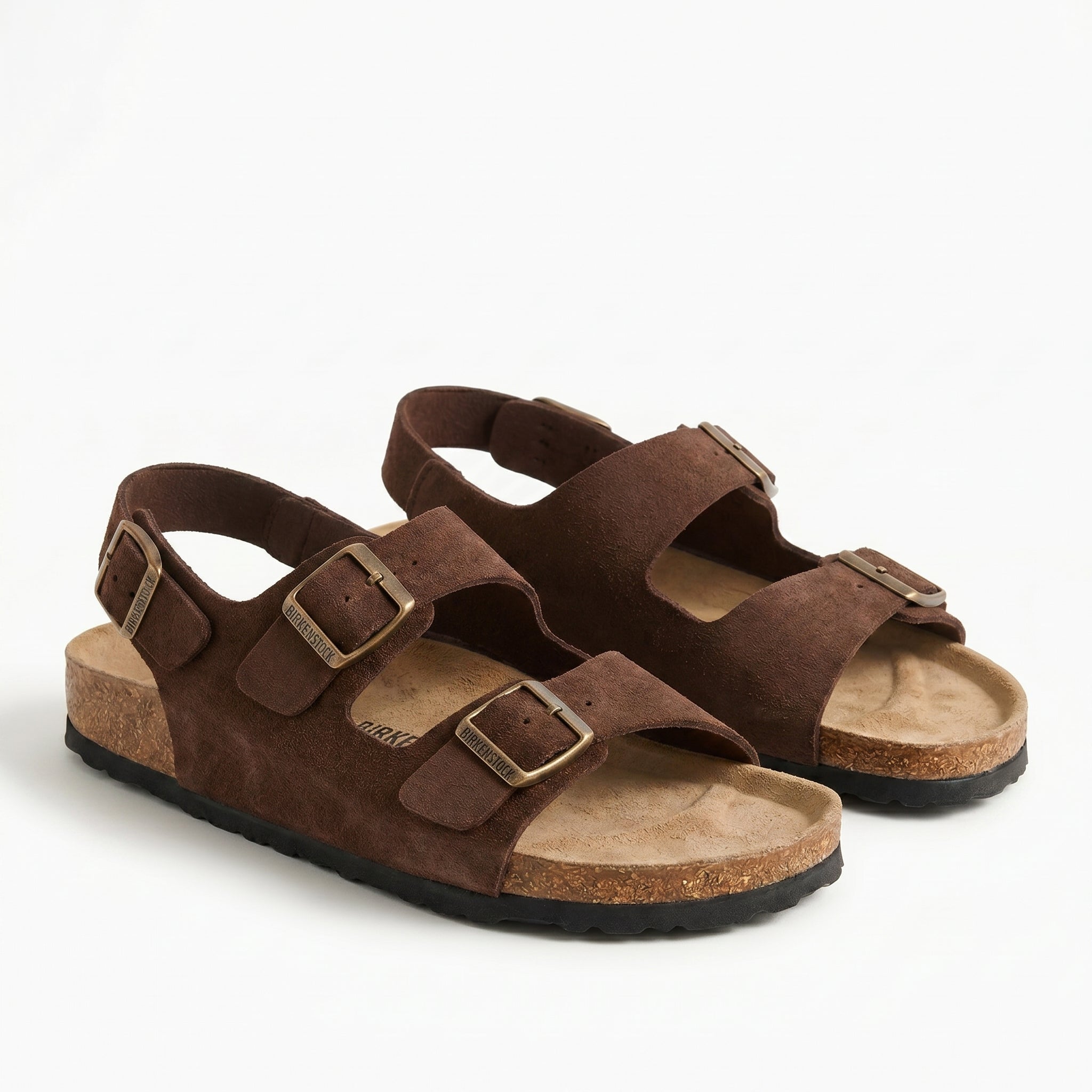 Men's Adjustable Slingback Sandals Cork Sole Casual Everyday Summer