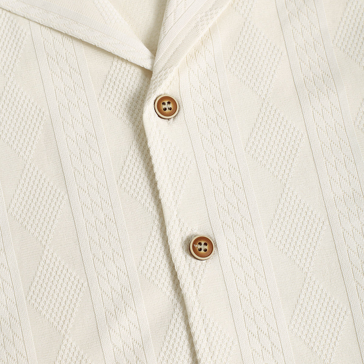 Men’s Casual Camp Collar Button Shirt | Short Sleeve