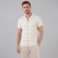 Men’s Casual Camp Collar Button Shirt | Short Sleeve