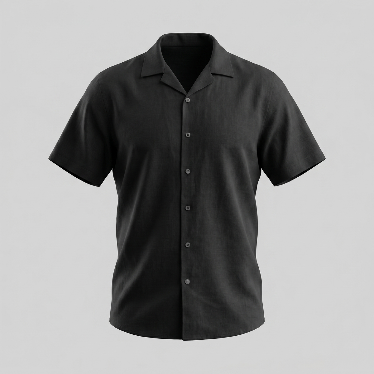 Men's Camp Collar Shirt Short-Sleeve Button-Up Cuban Collar Casual Holiday Beach Smart-Casual Everyday Rocco