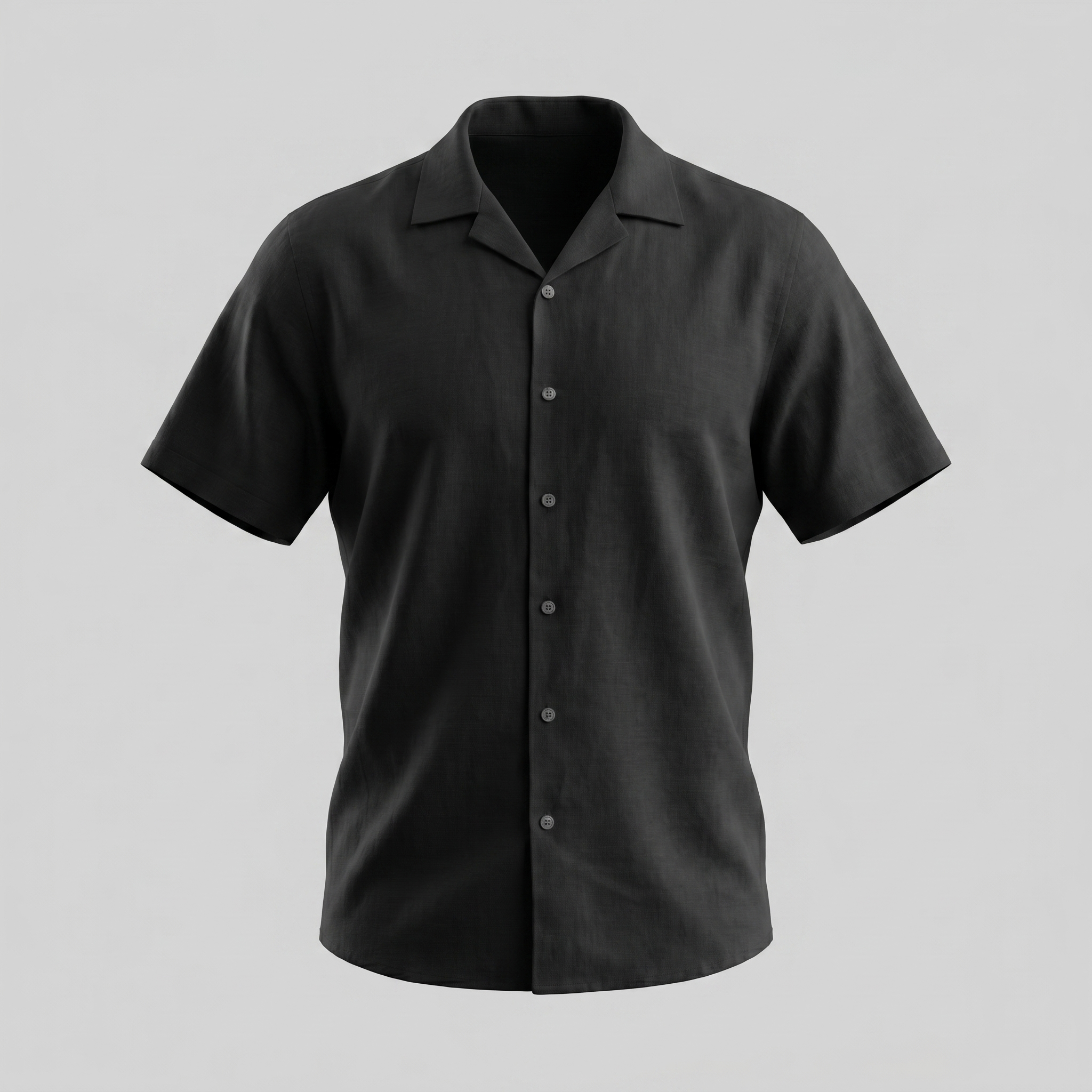 Men’s Casual Camp Collar Shirt | Short-Sleeve