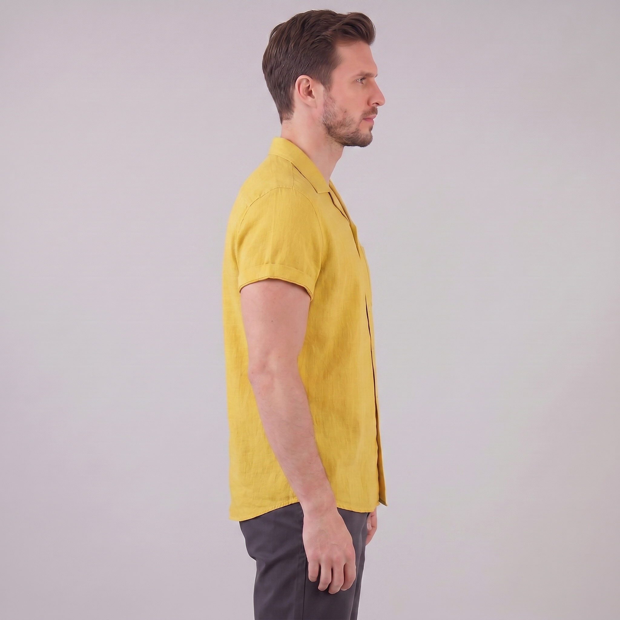 Men’s Casual Camp Collar Shirt | Short-Sleeve