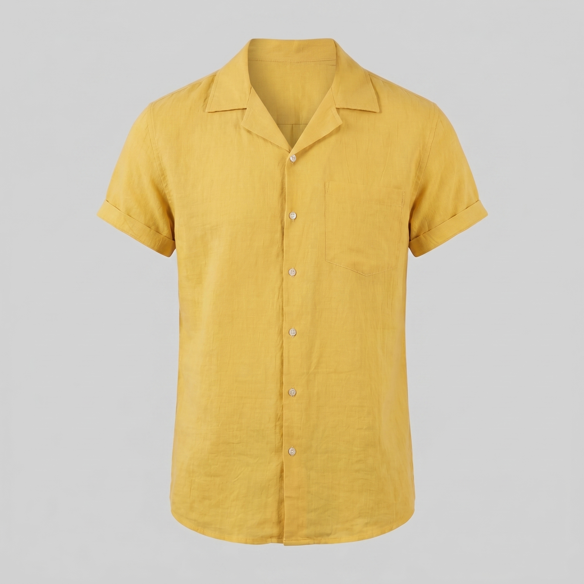 Men’s Casual Camp Collar Shirt | Short-Sleeve