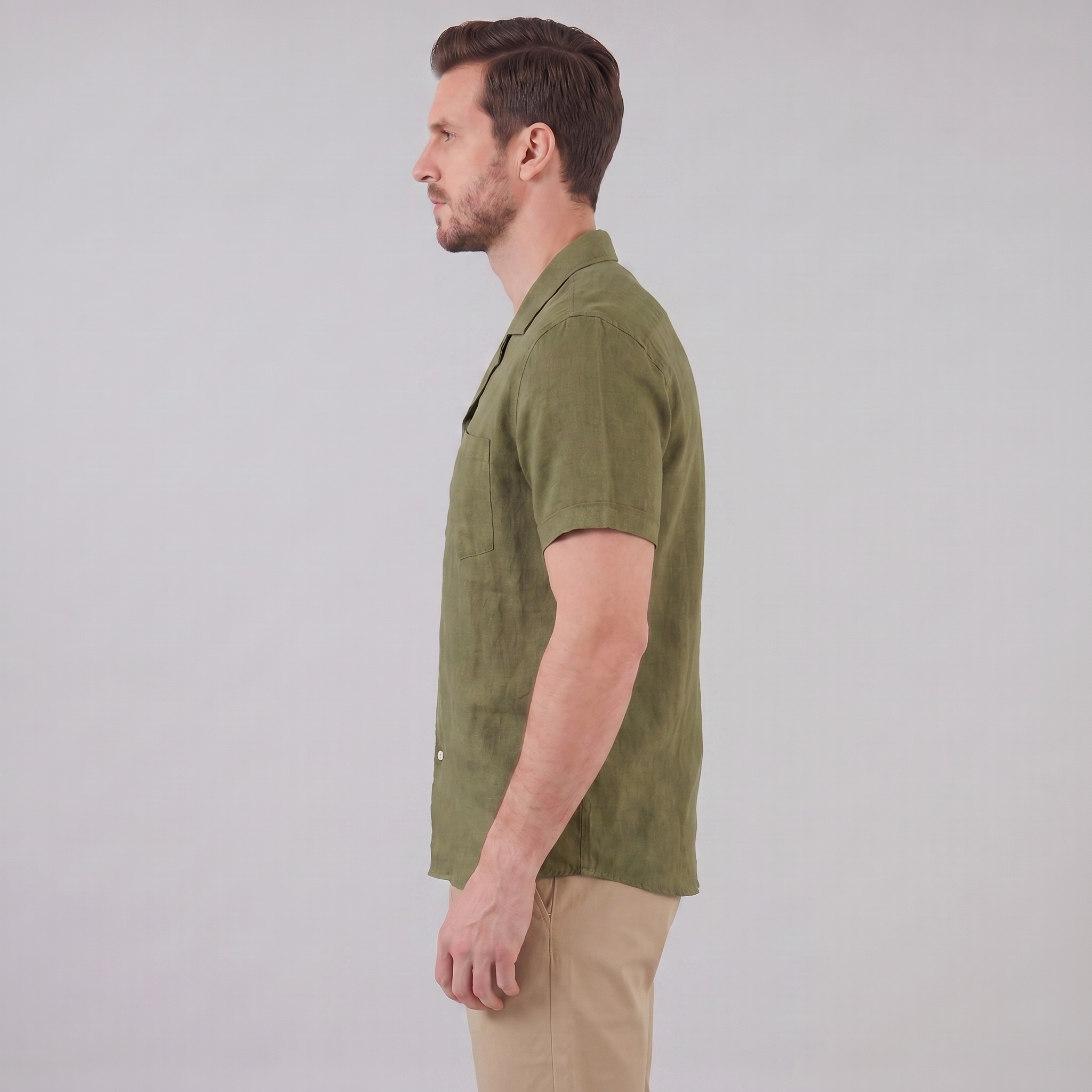 Men’s Casual Camp Collar Shirt | Short-Sleeve