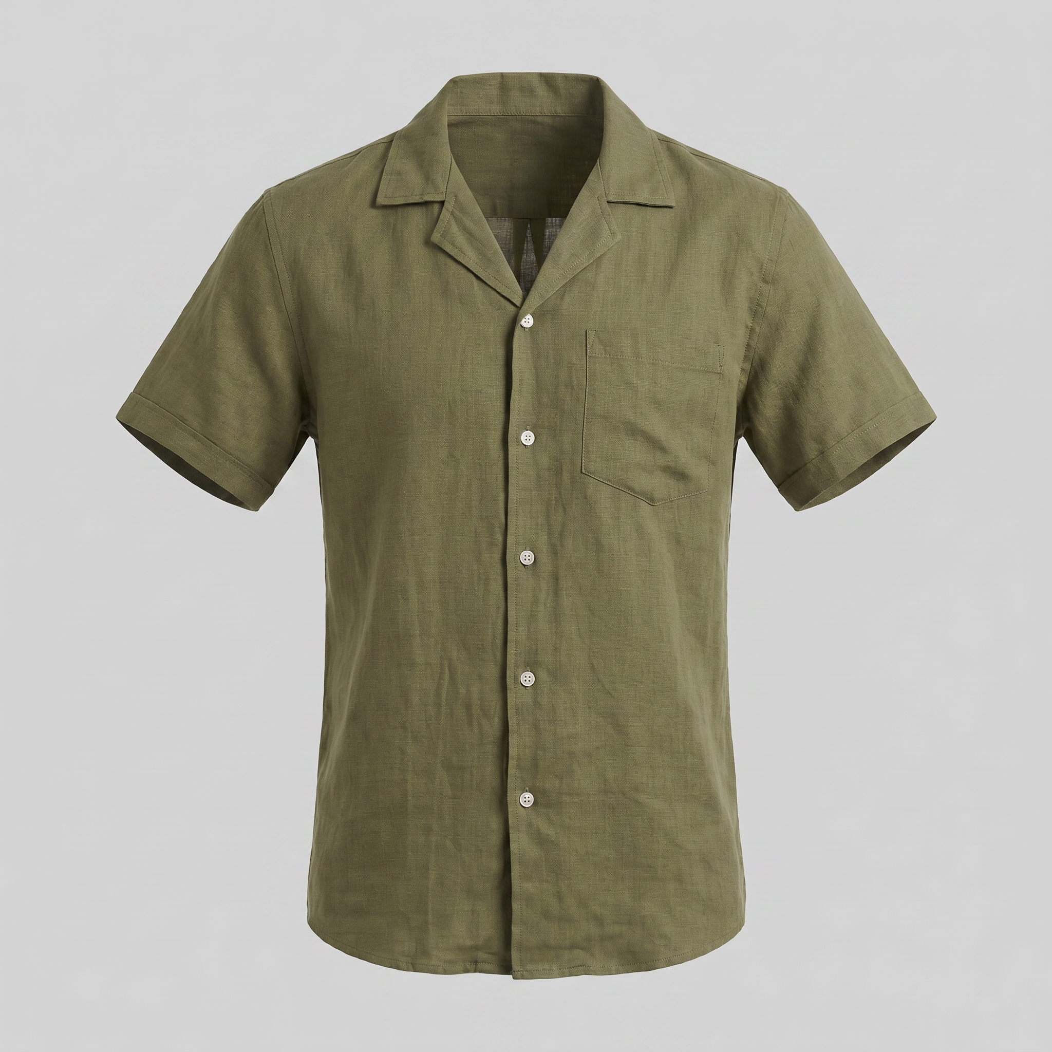 Men’s Casual Camp Collar Shirt | Short-Sleeve