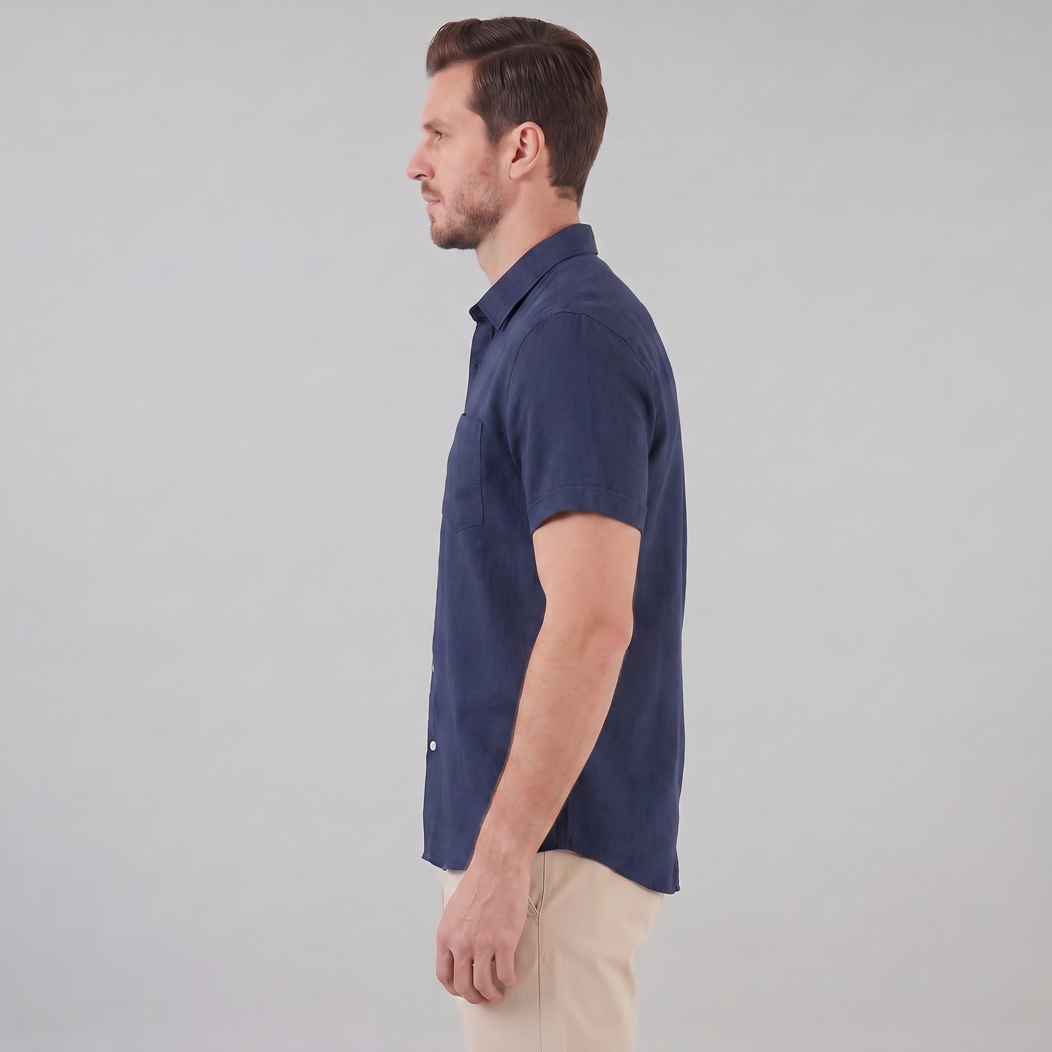 Men’s Casual Camp Collar Shirt | Short-Sleeve