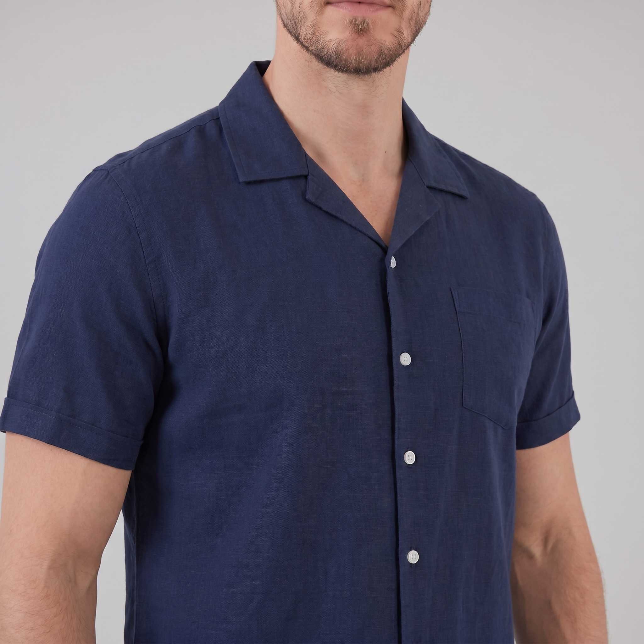 Men’s Casual Camp Collar Shirt | Short-Sleeve