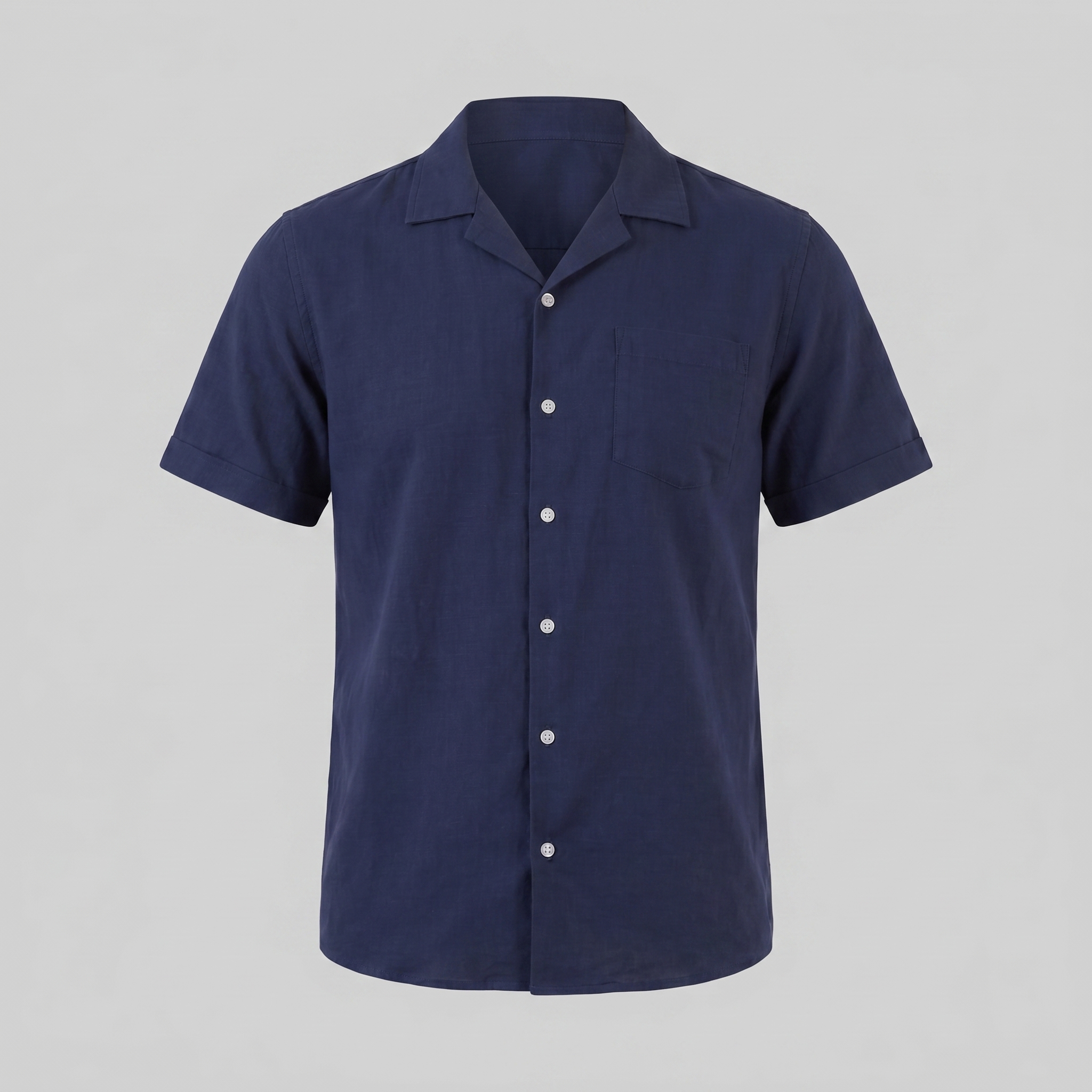 Men’s Casual Camp Collar Shirt | Short-Sleeve