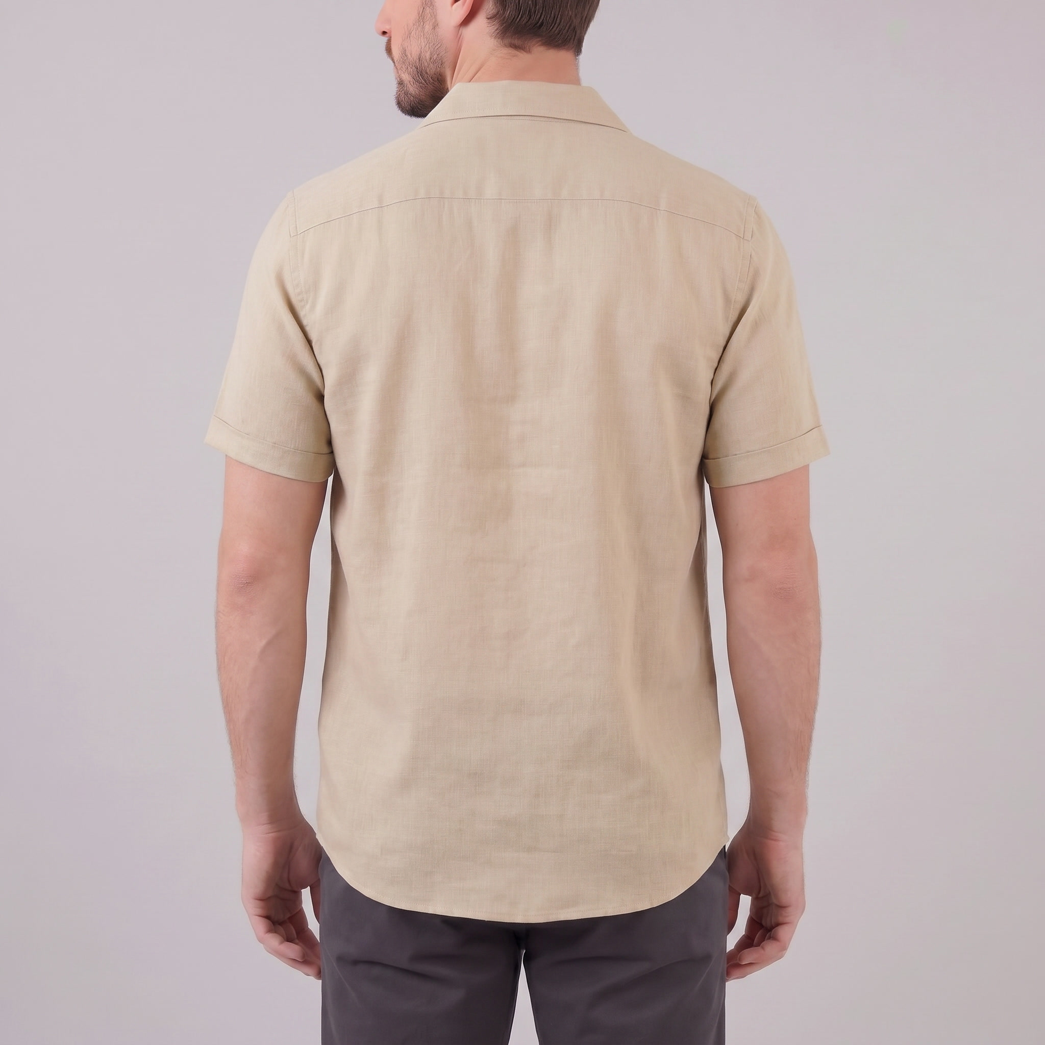 Men’s Casual Camp Collar Shirt | Short-Sleeve