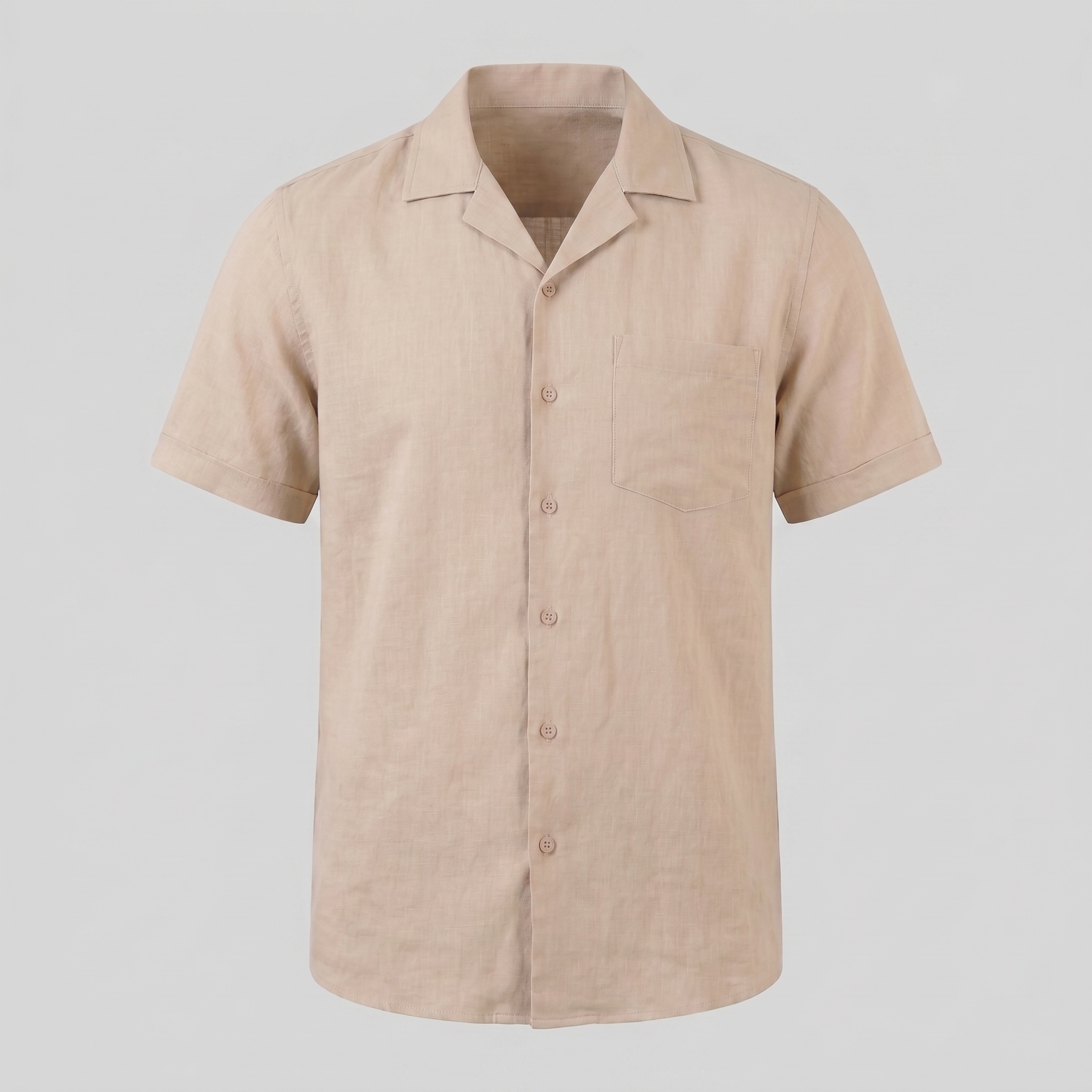 Men’s Casual Camp Collar Shirt | Short-Sleeve