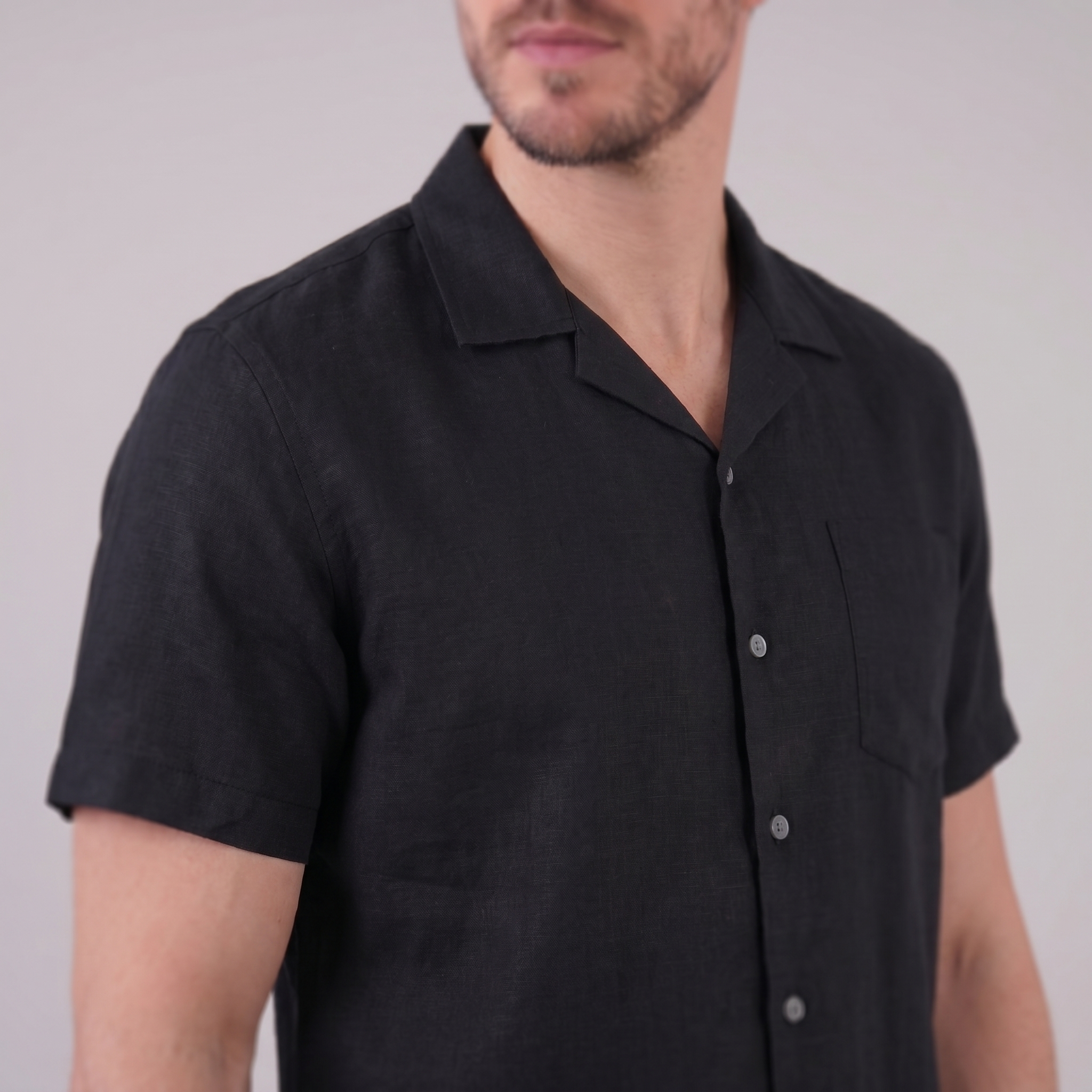 Men’s Casual Camp Collar Shirt | Short-Sleeve