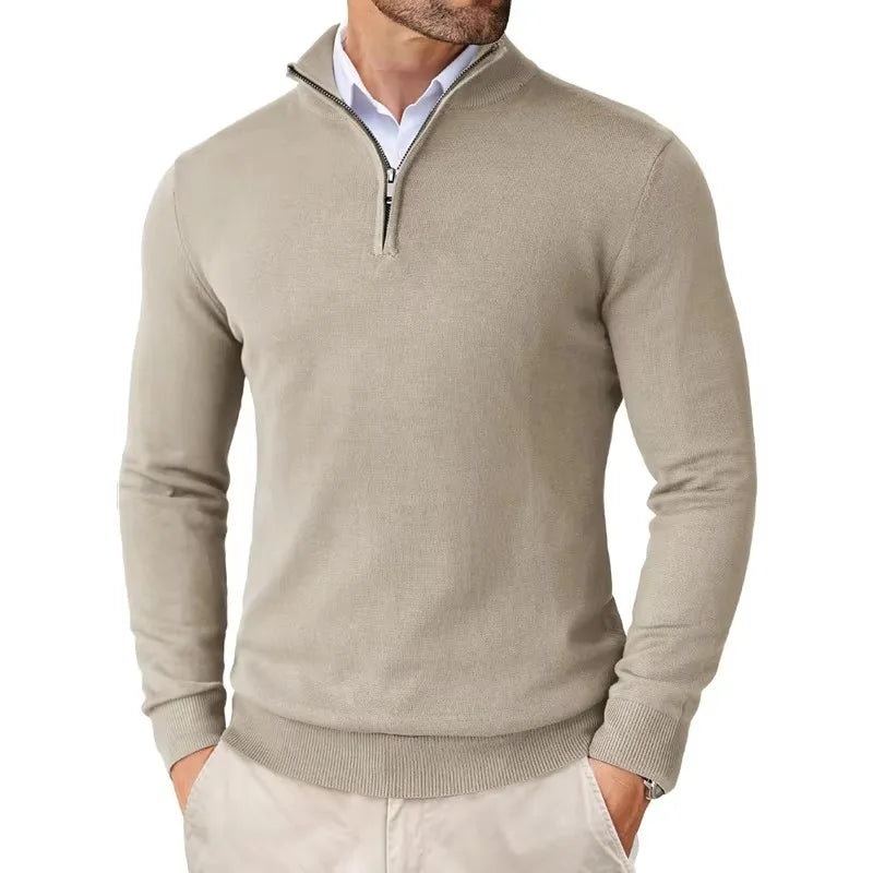 Men's Stylish Half-Zip Sweater | Casual