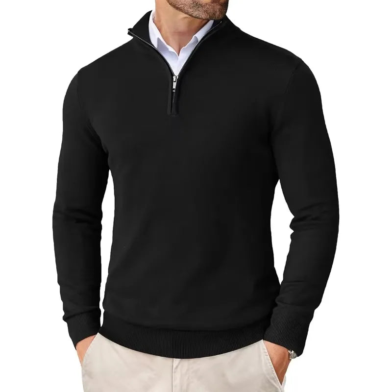 Men's Stylish Half-Zip Sweater | Casual