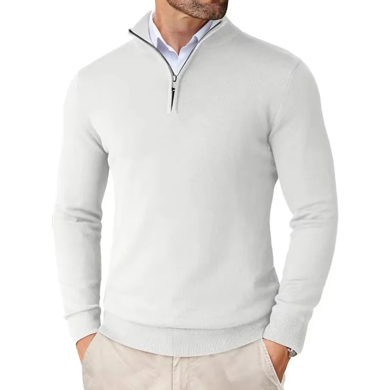 Men's Stylish Half-Zip Sweater | Casual