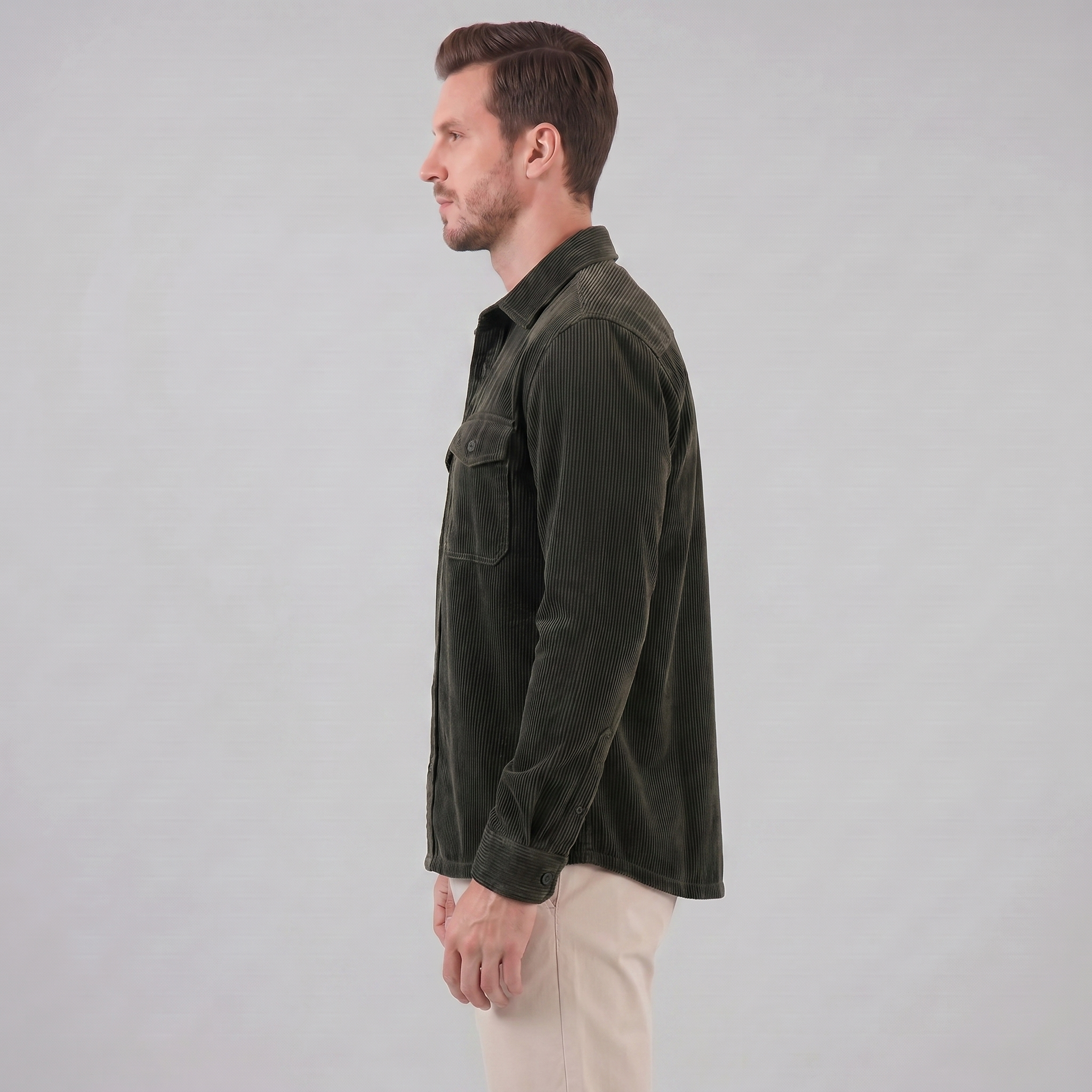 Men's Stylish Corduroy Overshirt | Casual
